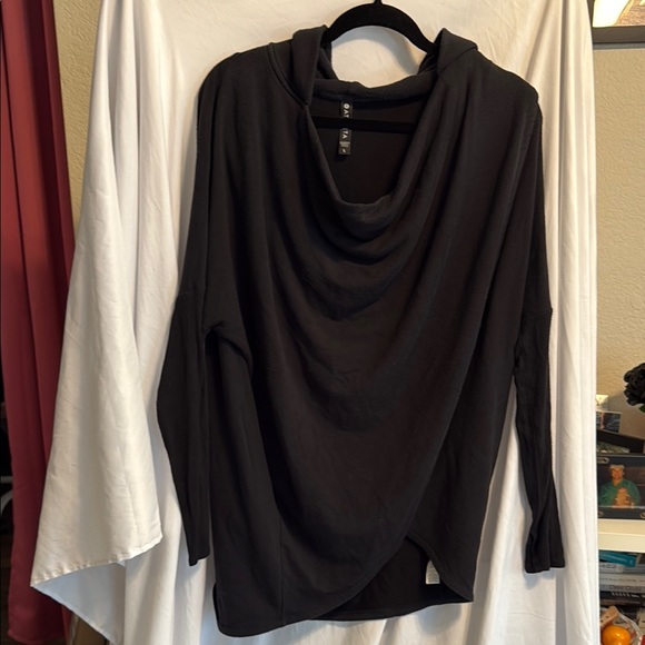 Athleta Purana Wrap Sweatshirt Hoodie – Size L (Black) - Picture 1 of 8